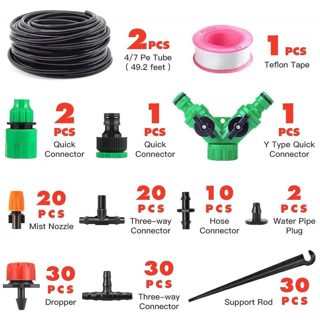 149 Részes Automata Csepegtető Öntözőrendszer Kerthez - Víztakarékos Locsolószett - BShopyautomata öntözőrendszercsepegtető öntözőrendszerkertgondozásX001AN0PWH_1