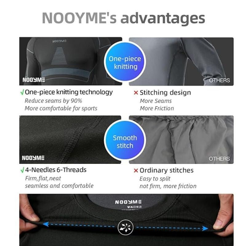 A NOOYME Gyerek Thermo Ruha, Alsó és Felső Szett - Fekete (140 - 145 cm) - BShopygyerek komfort ruhagyerek termo szettgyerek thermo ruhaX001AXEZ2N_3