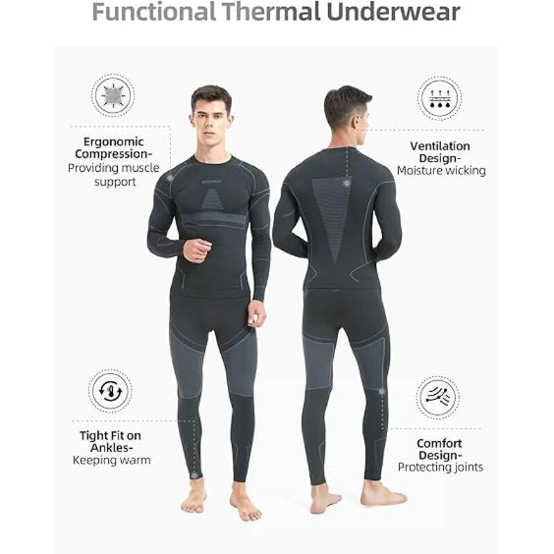 A NOOYME Gyerek Thermo Ruha, Alsó és Felső Szett - Fekete (140 - 145 cm) - BShopygyerek komfort ruhagyerek termo szettgyerek thermo ruhaX001AXEZ2N_1