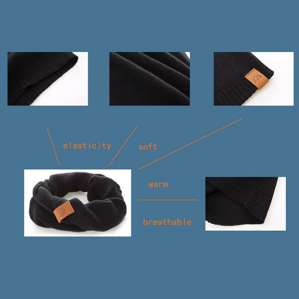 AHAHA Kisgyermek Sapka és Körsál Szett - S Méret, Fekete Színű - BShopydivatos gyerek sapkadivatos gyerek sálgyerek kiegészítőX001G15E3D_1