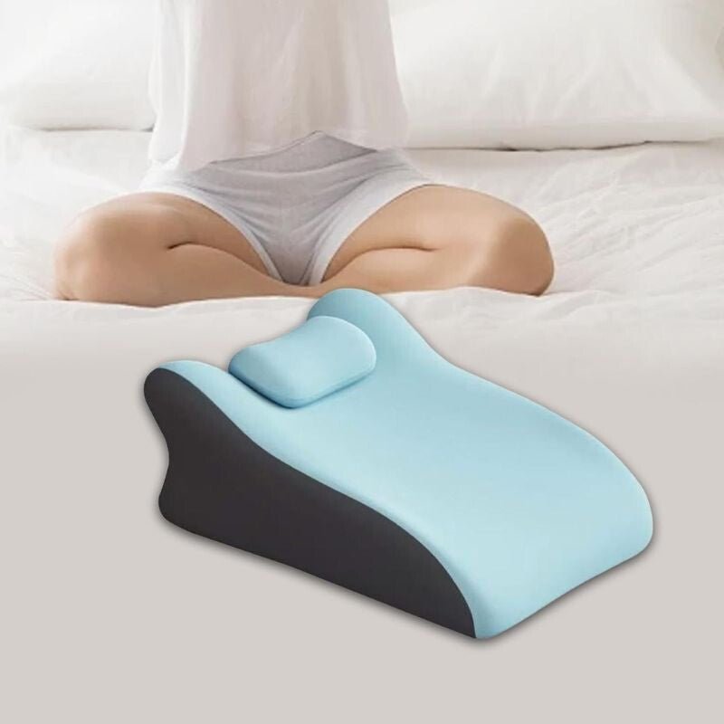 Blux Kényelmes Memóriahabos Pihenőpárna Hason Alváshoz – 42×60×23 cm - Világoskék - BShopyPILLOW004_3