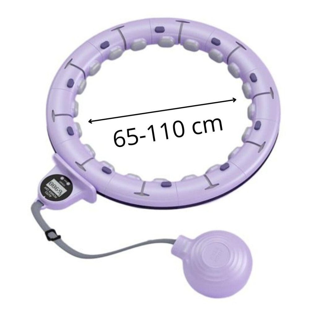 Blux Okos Hulahopp Karika Súllyal – Állítható Méretű max. 110 cm, Lila, Alakformáló Fitness Karika - BShopyB09TTSGHXJ_7