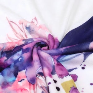 Ever Fairy Mérföldkő Babapléd - Polár, 150×100 cm, Lila Hold Mintás-BShopy