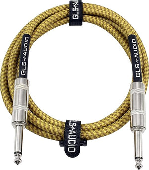 GLS Audio Szövetes Gitárkábel – 6.3mm Jack - Jack Hangszerkábel - BShopy