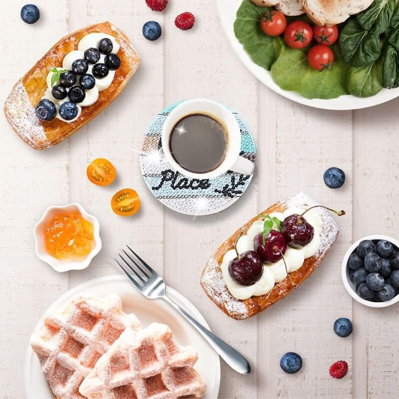 Gyémántfestéses Poháralátét - Kreatív DIY Szett - BShopyX001QTEWVZ_6