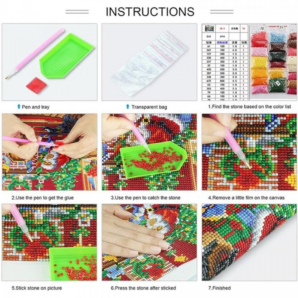 Gyémántfestő Készlet Oroszlán Mintával - Kreatív DIY Kézműves Szett - BShopyX001D02ROV_2