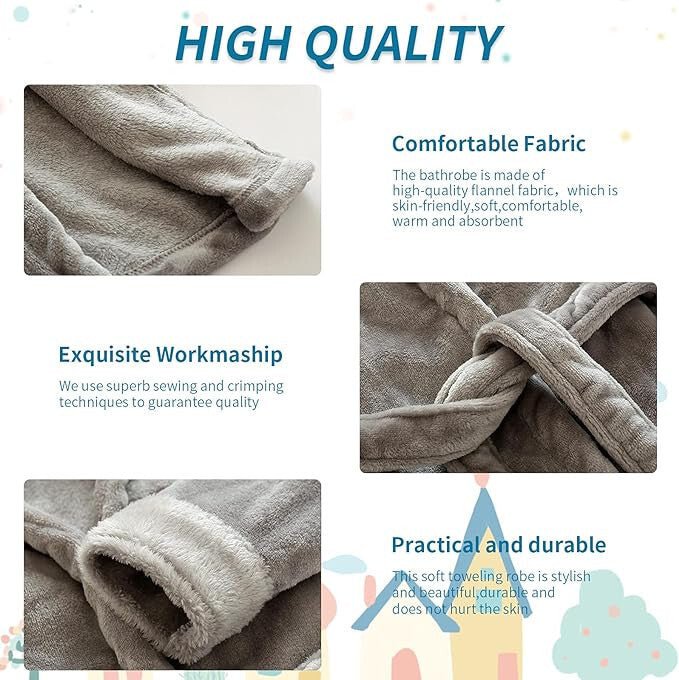 IEUUMLER Gyerek Köntös Kisegér Mintával - 100 - as Méret, Puha és Kényelmes - BShopy