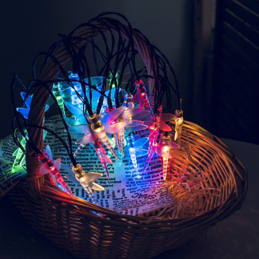 Innolight Napelemes, Szitakötő Formájú Dekorációs Fények Szett - Kültéri Hangulatvilágítás - BShopy