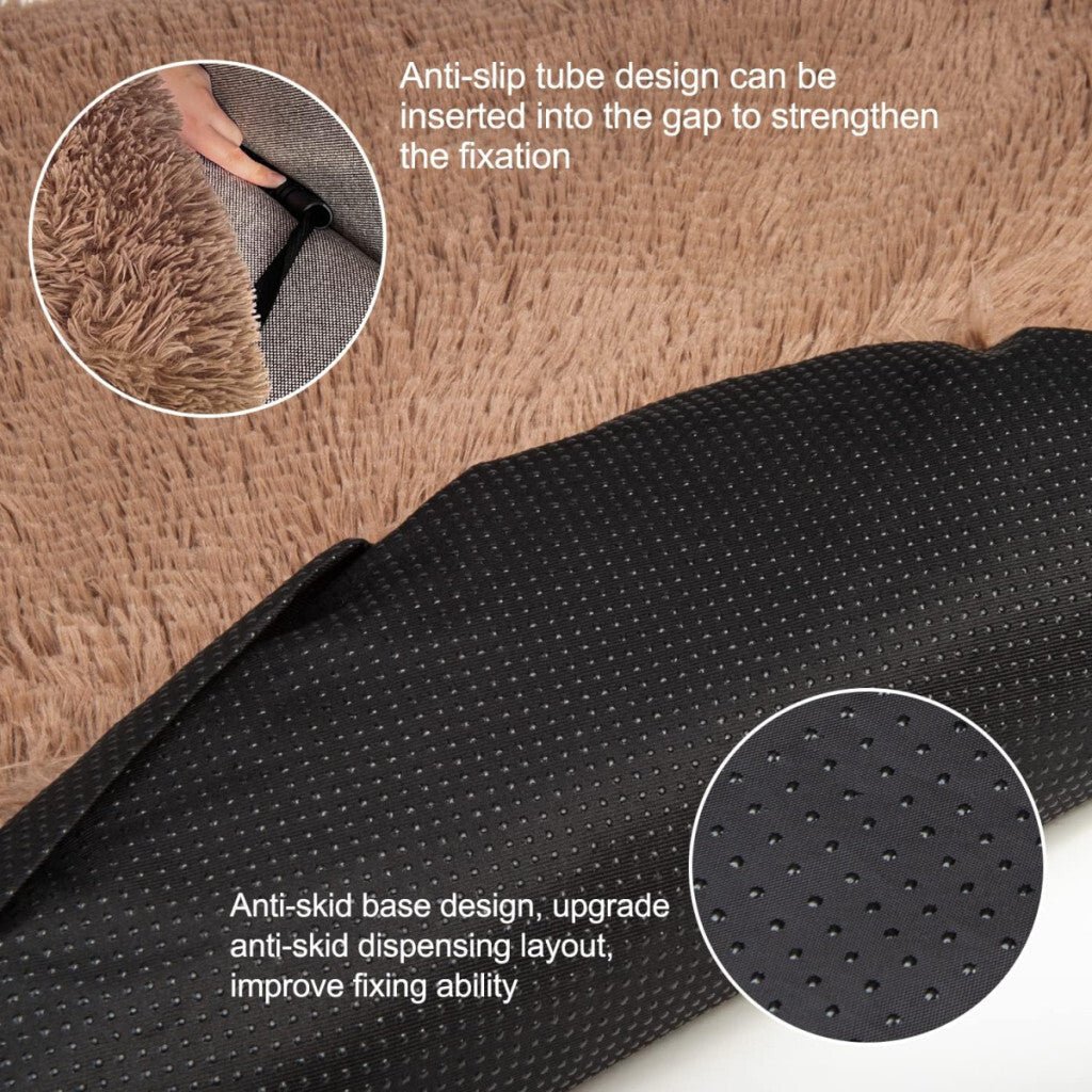 Jollywoods Kanapévédő Kutyaágy Kis - és Közepes Méretű Kutyáknak Barna L (110x110x15cm) - BShopy