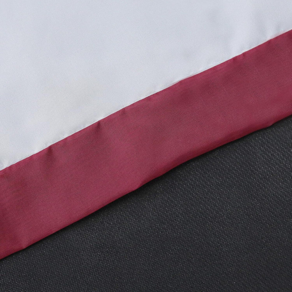 Joyswahl Fehér Panelfüggöny Bordó Csíkkal - 120x45 cm Méret - BShopy