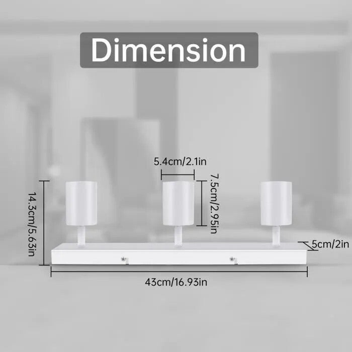 Kambo 3 Égős Forgatható LED Mennyezeti Spotlámpa (Fehér) - BShopy
