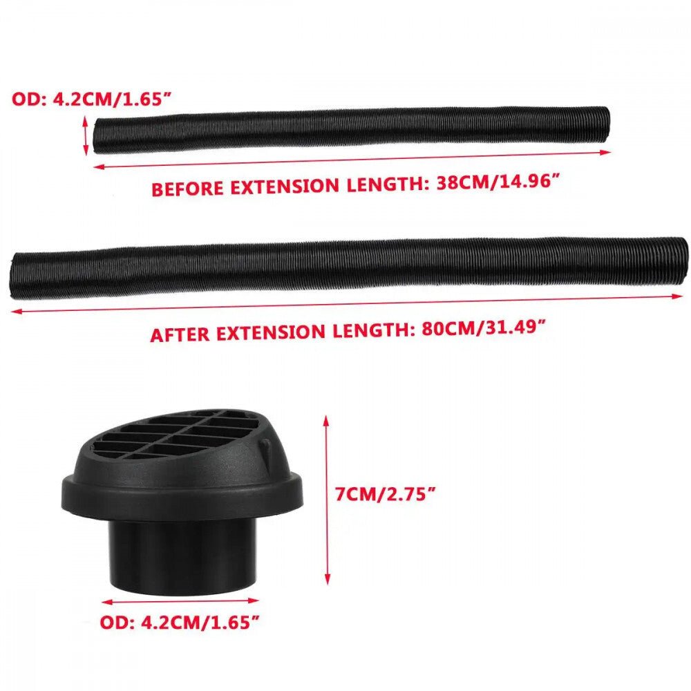 Kompatibilis A Webasto Dízelfűtő 42mm - es Fűtőcsővel, Webasto Légcső Készlet 4db - BShopy