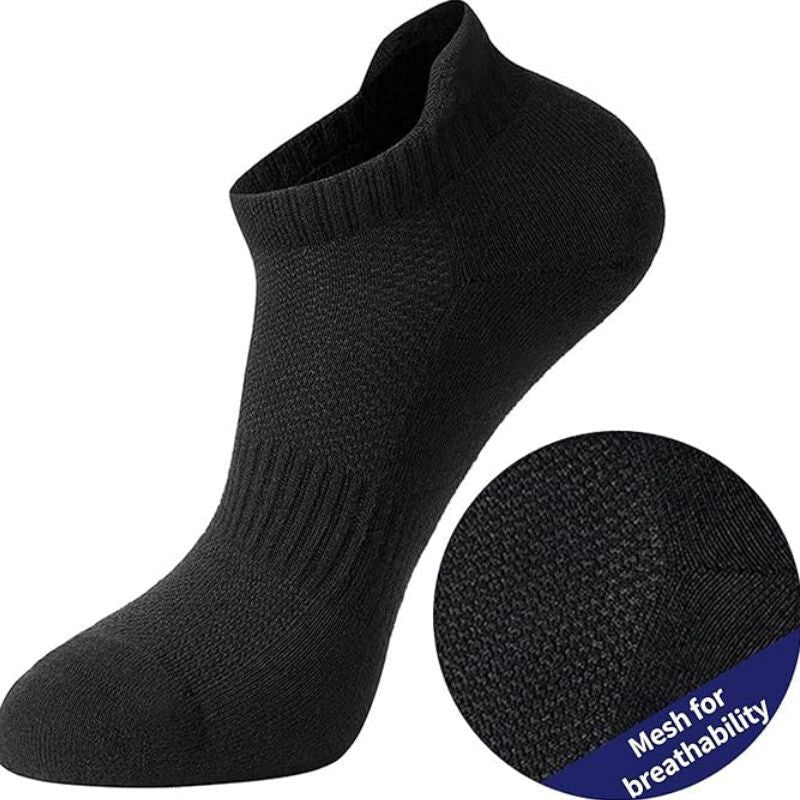 LZGOPE 6 Pár Sportzokni Férfiaknak és Nőknek, 36 - 41 (M) Méret - Fekete - BShopyB0CQ4F48ZG_1