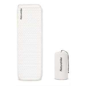 Naturehike ľahko nafukovacia karimatka – hrúbka 3,5 cm, ultraľahká (490 g), obdĺžnikový tvar, svetlosivá - BShopy