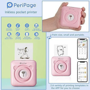 PeriPage Mini Hordozható A6 Fotónyomtató (Türkizkék) - BShopy