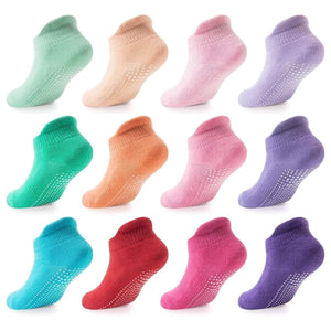 Prémium Csúszásmentes Baba és Gyerek Bokazokni Szett – Párnázott Sarokvédelemmel - BShopy