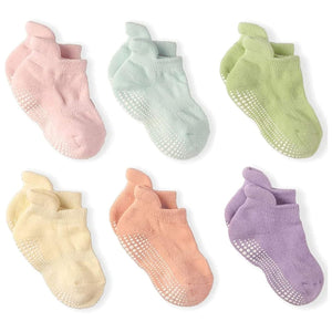 Prémium Csúszásmentes Baba és Gyerek Bokazokni Szett – Párnázott Sarokvédelemmel - BShopy