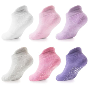 Prémium Csúszásmentes Baba és Gyerek Bokazokni Szett – Párnázott Sarokvédelemmel - BShopy