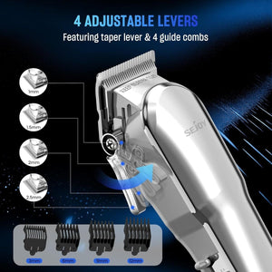 Professzionális Hajvágó és Szakállvágó LCD Kijelzővel - USB Tölthető - BShopy