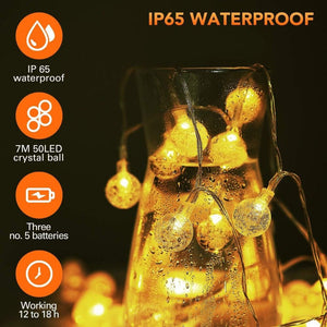 SUNNEST LED Fényfüzér – Melegfehér Beltérre és Kültérre - BShopy