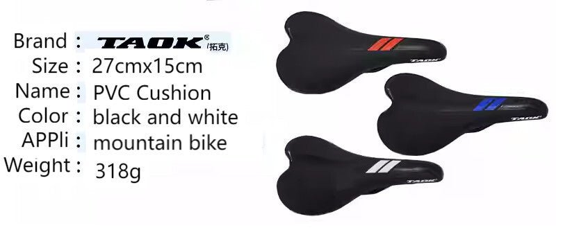 TAOK Mountain Bike Üléspárna - (Fehér/Fekete) - BShopyX0015VK3D5_1