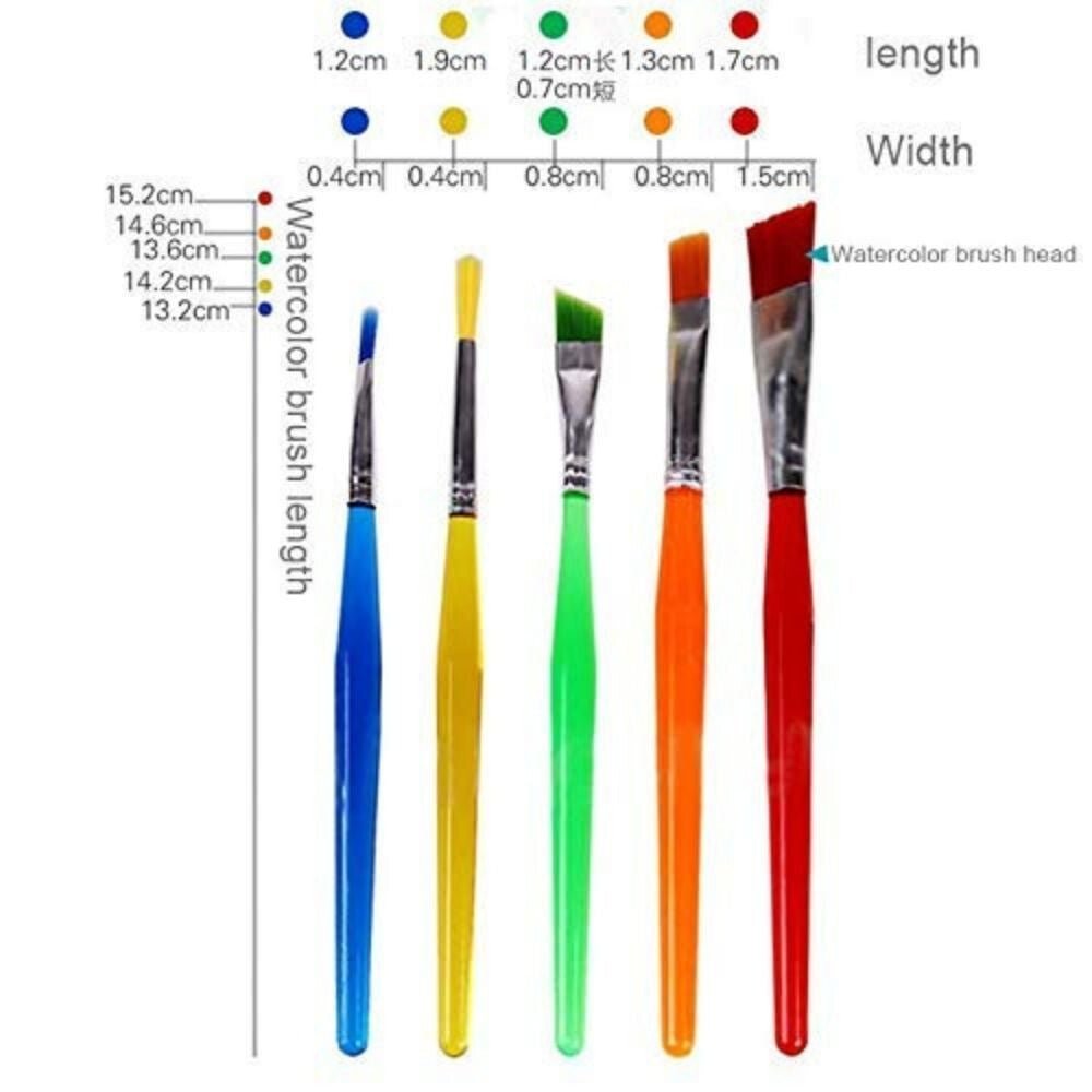 Xinbowen Festőecset Készlet Gyerekeknek - 7 db Színes Kreatív Ecset Hobbihoz - BShopy7 db festőecsetfestő készletfestőecset készletX0018BZGRZ_1