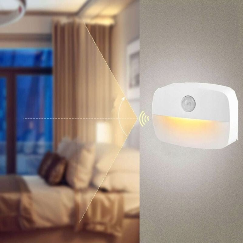 2 db Elemes LED Fali Lámpa – Mozgásérzékelős, Vezeték Nélküli - BShopy