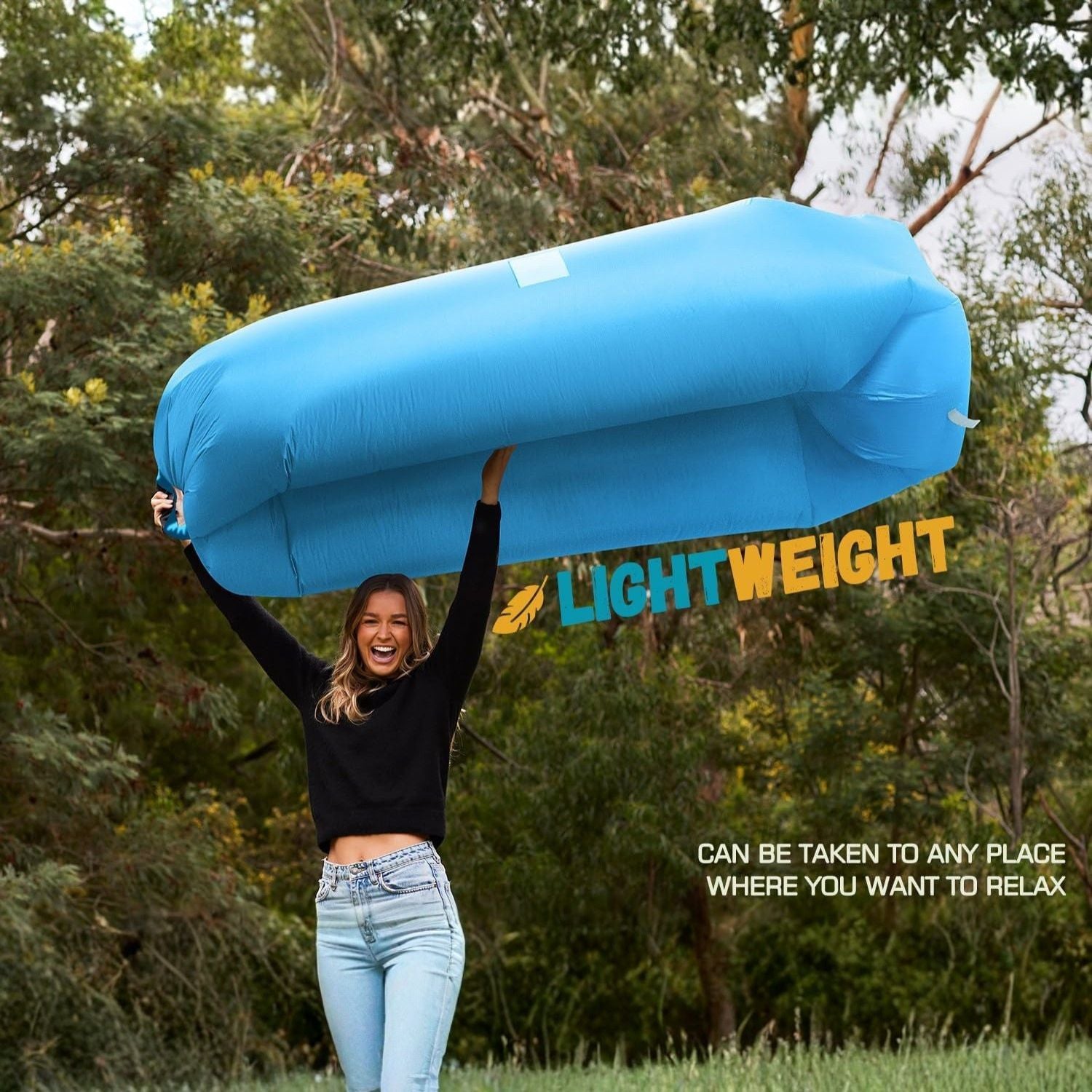 Prémium Felfújható Légkanapé – Hordozható Strandmatrac és Nyugágy