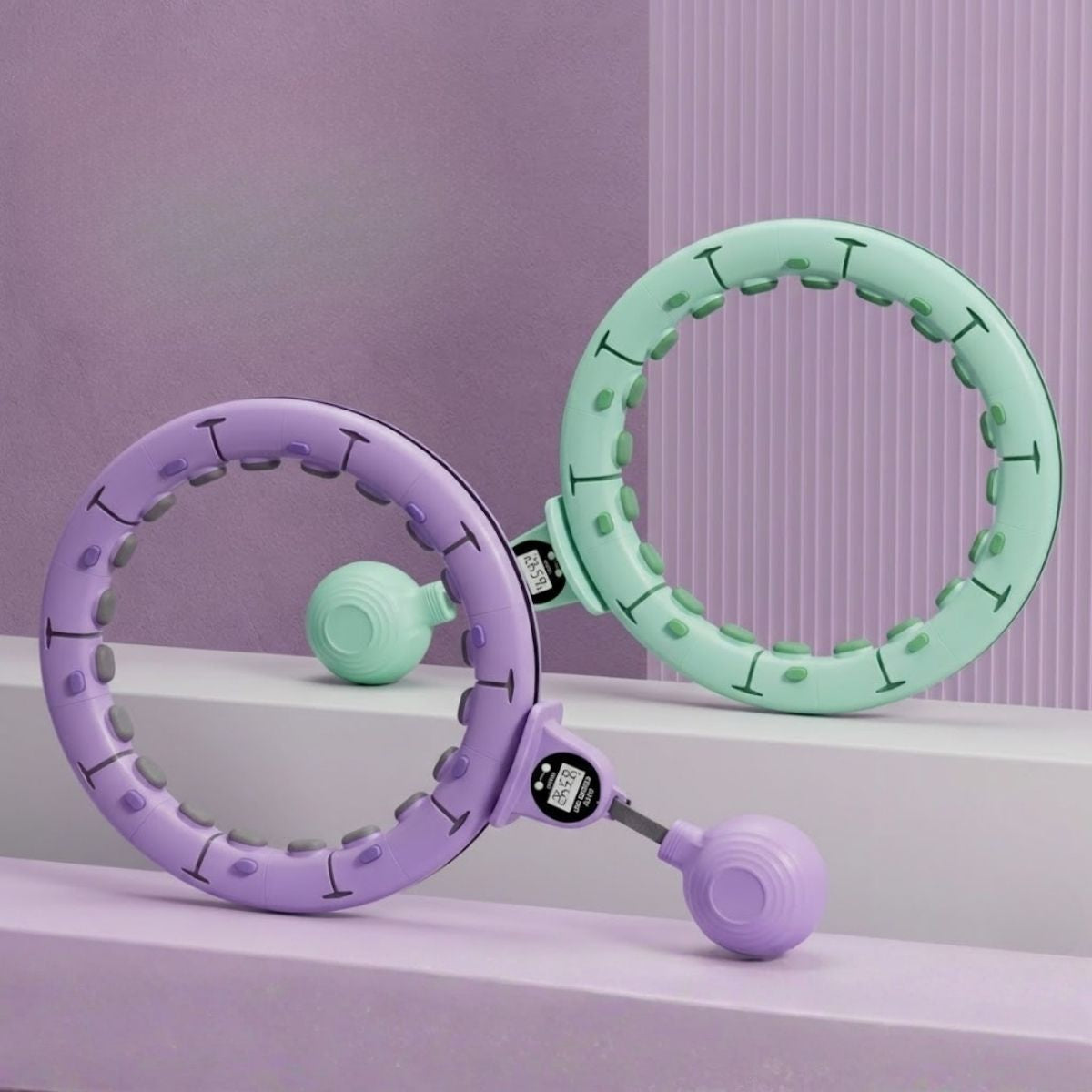 Blux Formovač postavy Fitness Hula Hoop – Gravitácia, Zaťažený, Nastaviteľná veľkosť, max. 110 cm
