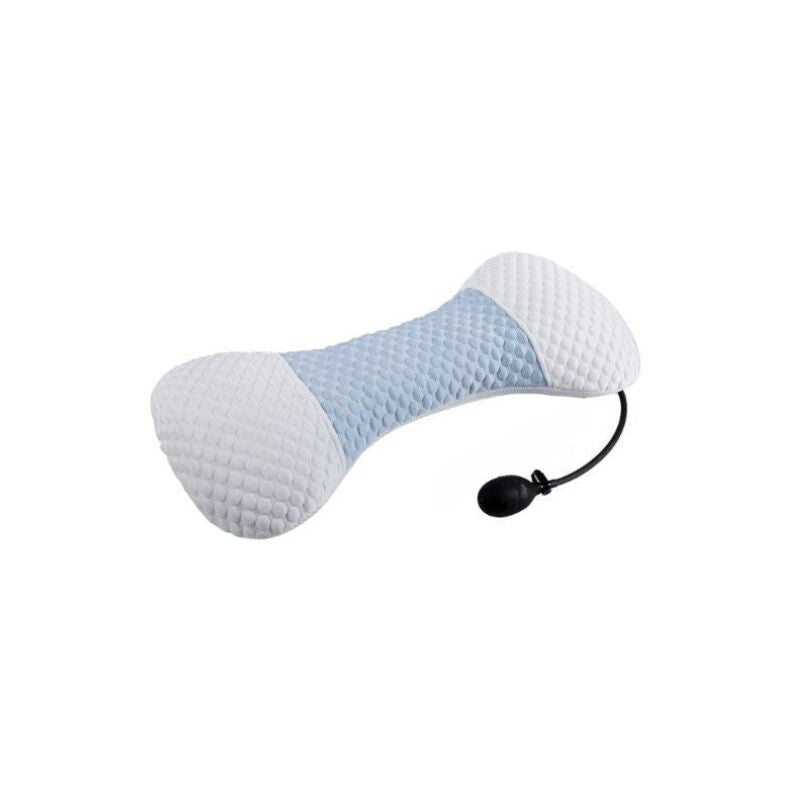 Blux Nastaviteľný Bedrový Vankúš s Pumpou – Ortopedická Pamäťová Pena, Svetlomodro-Biely