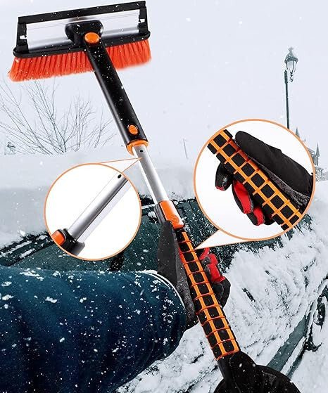 Andeman Rövid 3 az 1 - ben Autós Teleszkópos Hókefe, Jégkaparó és Lehúzó – 79x100 cm - BShopyAndeman autós kiegészítőautó tisztítás kiegészítőautó ápolás télenSKUH90070_1