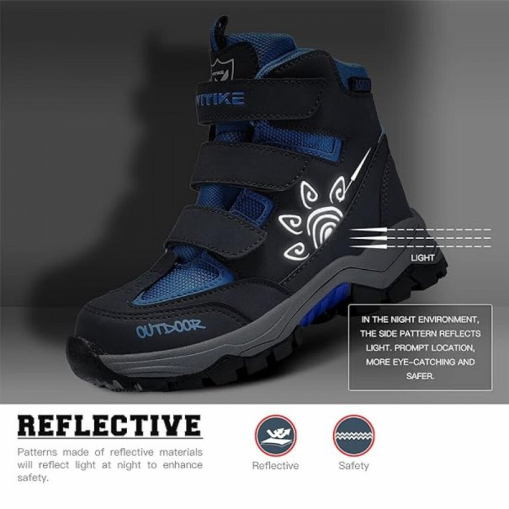 ASHION Gyerek Téli Cipő 32 - es - Sötétkék - Fekete Meleg Csúszásgátló Lábbeli - BShopy32 - es gyerekcipőASHION gyerek cipőcipő iskolábaX001F7D417_6