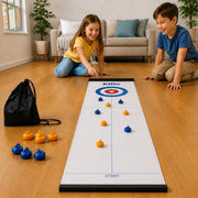 Stolová Hra Curling a Shuffleboard – Prenosná Rodinná Spoločenská Hra pre Deti a Dospelých