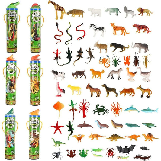 BeebeeRun 6 Darabos Puha Állatfigura Szett - Gyerekeknek - BShopyX0016P40LB_0