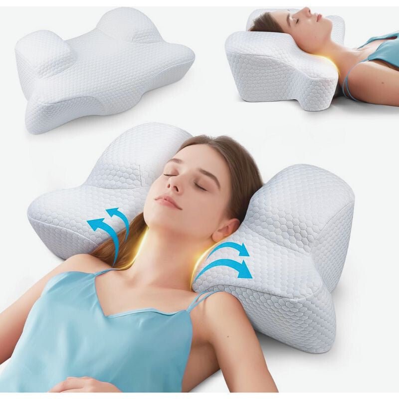 Benazcap Memory Foam Szépségpárna - Fehér, Arcbőrbarát - BShopy