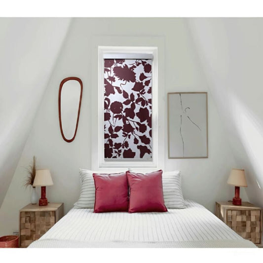 Blux Designer Sötétítő Roló 100x 165 cm - Bordó Mintával - BShopy6971583925438_0