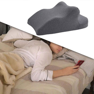 Blux multifunkčný oporný vankúš z pamäťovej peny – opierka chrbta, na relax a ležanie na bruchu (65×46×26 cm, tmavosivý) - BShopy