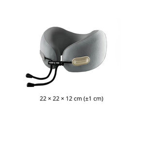 Blux Memóriahabos Utazó Nyakpárna Hordtáskával – 22×22×12 cm (±1 cm)- Szürke-BShopy