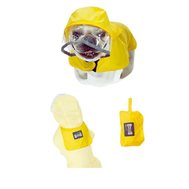 Doglemi S Méretű Esőkabát Kistestű Kutyáknak - Sárga - BShopy