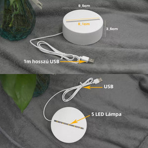 DreamLED Dekoratív LED Lámpa, 3D Szív Alakú Léggömbök - BShopy