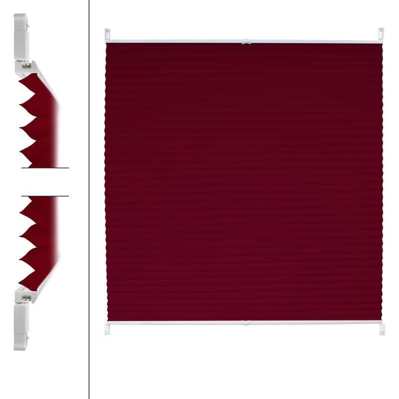 ECD Germany Klemmfix Roló Ablakra 120 x 150 cm - Bordó - BShopy