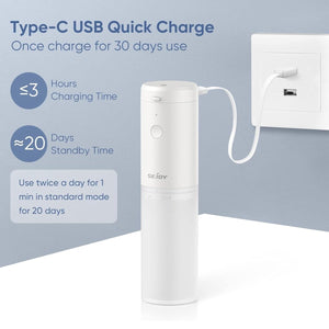 Elektromos Szájzuhany és Fogköztisztító Irrigátor - USB - C Tölthető, 3 Tisztítási Mód - BShopy