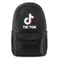 Fekete TikTok Mintás Hátizsák - Trendi és Praktikus - BShopy