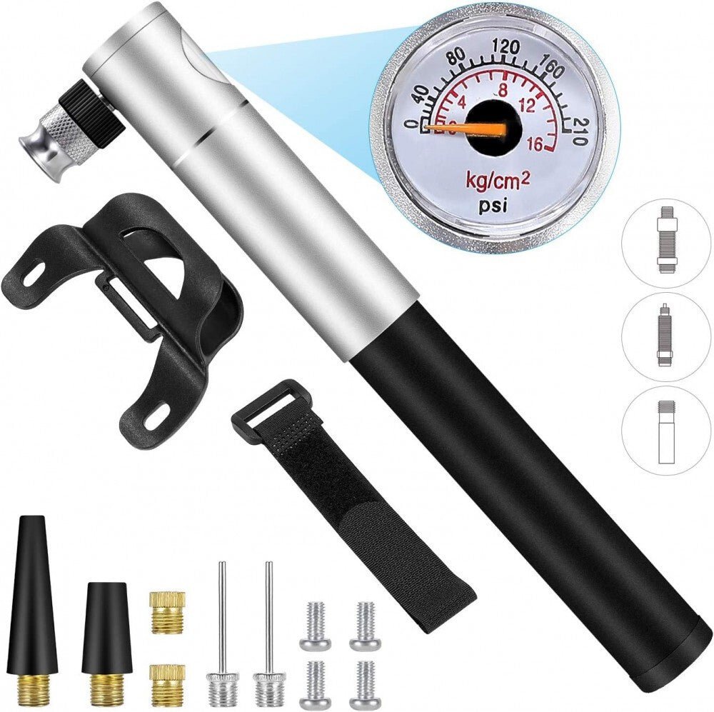 Gifort Mini Többfunkciós Kerék - és Gumi Pumpa - Hordozható, Univerzális Szelepcsatlakozóval - BShopyX001ACDPNT_0