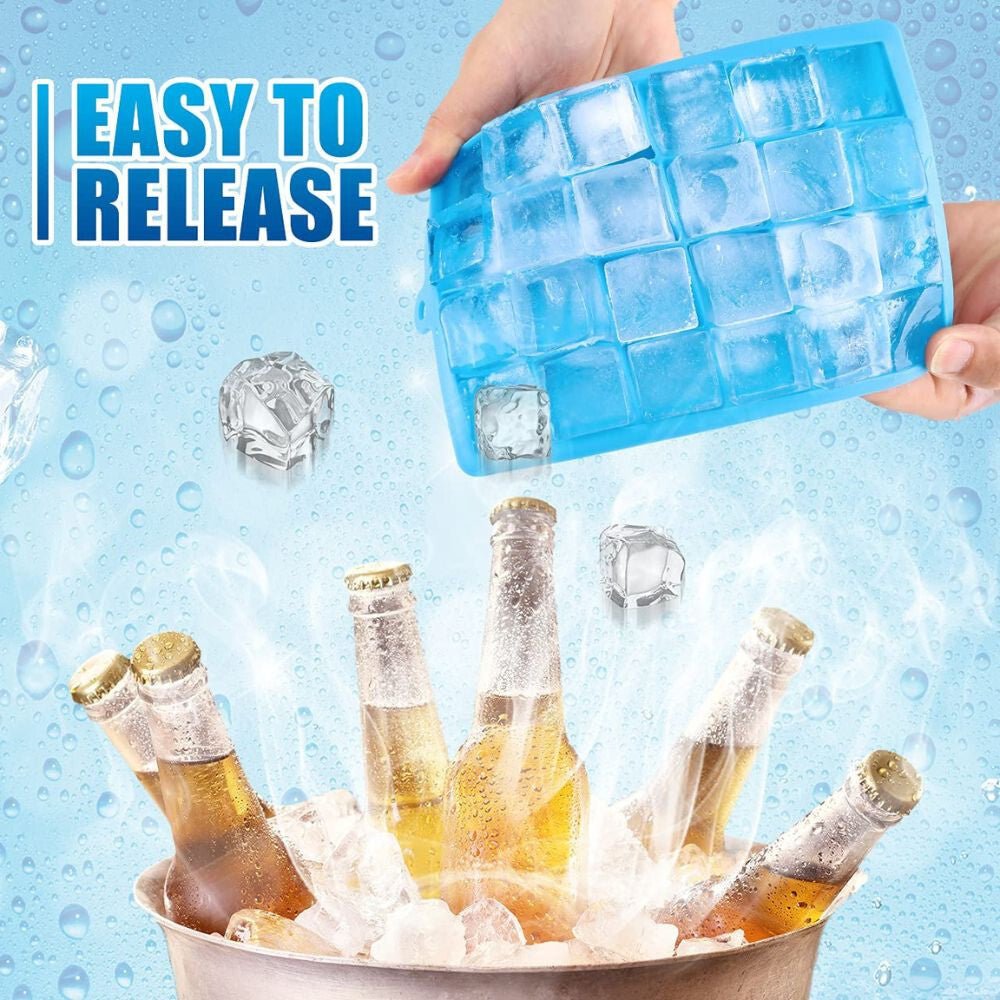 Gifort Szilikonos Jégkockatartó Szett - 3 db - os, Rugalmas Műanyag Formák - BShopy