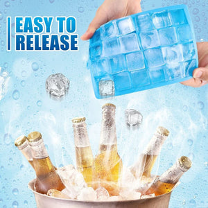 Gifort Szilikonos Jégkockatartó Szett - 3 db - os, Rugalmas Műanyag Formák - BShopy