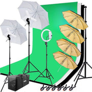 Hakutatz Profesionálny Fotostudio Set s Kruhovým Svetlom a Osvetlením
