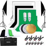 Hakutatz Profesionálny fotostudio set – so štúdiovým osvetlením, pozadím a softboxom. So stojanom a prenosnou taškou
