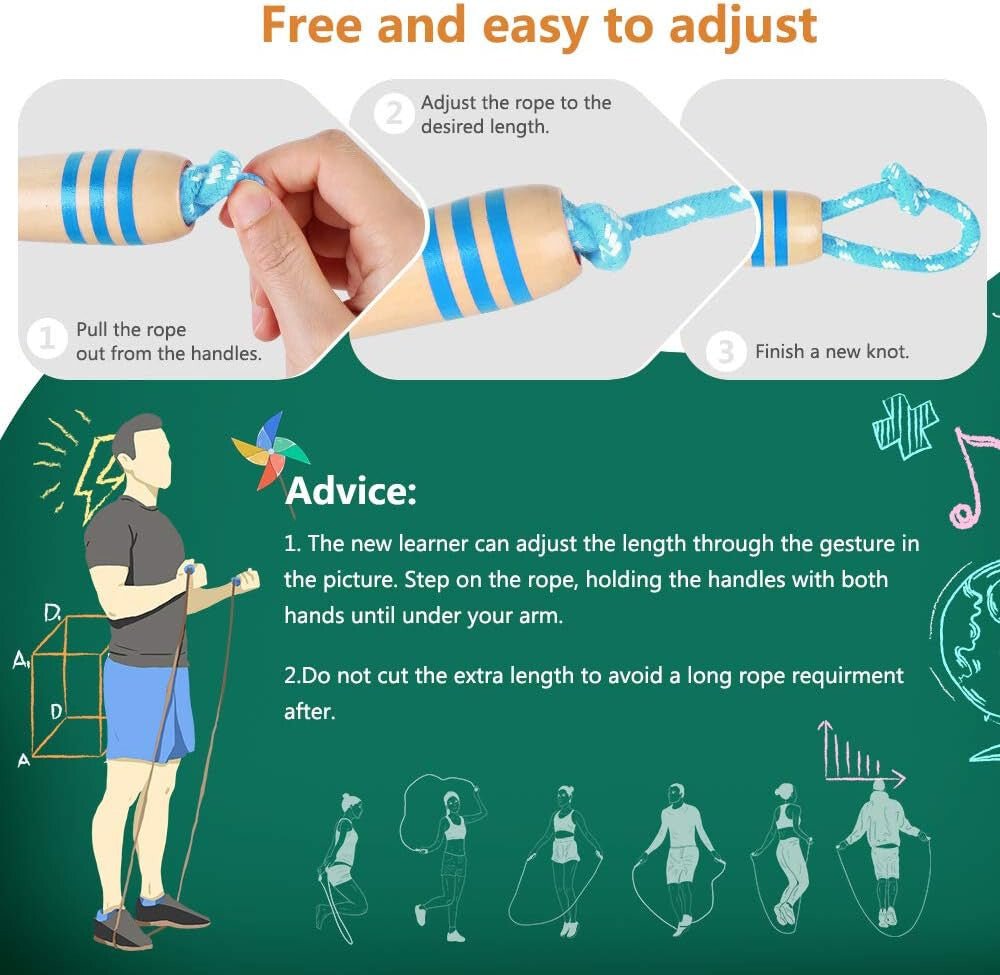 Hianjoo Gyerek Ugrálókötél 2 db - os (Kék) - BShopy