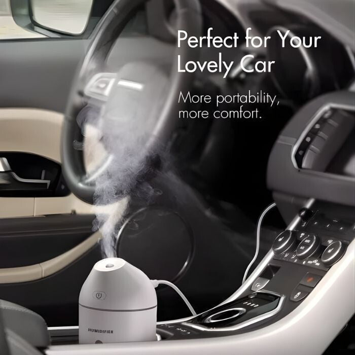 Homasy Hordozható Mini Párásító, 320 ml - es (Fehér) - BShopy